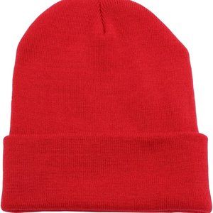 Top Level Beanie Men Women - Unisex Cuffed Plain Skull Knit Hat Cap OS